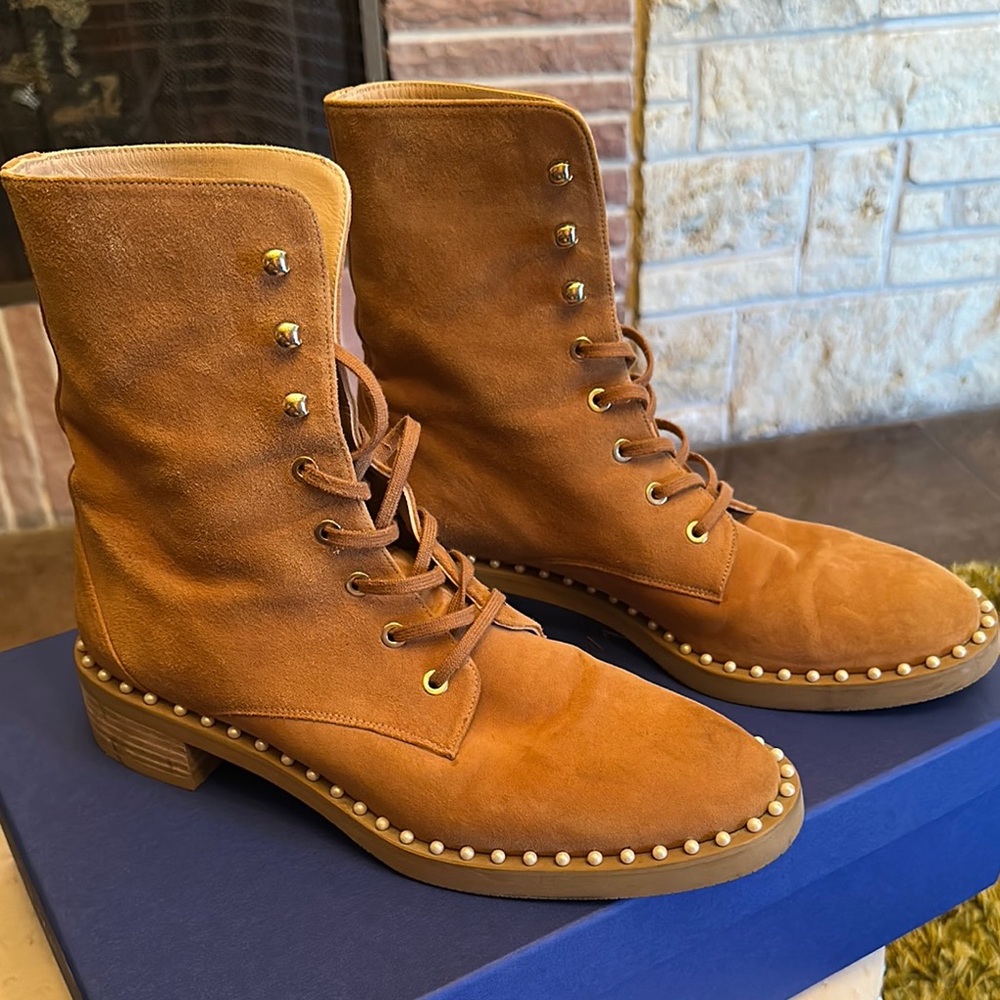 Stuart Weitzman combat boots